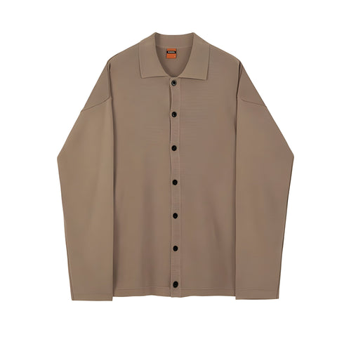 The Elliot Loose Fit Button Front Shirt 0 VOIR Studios 