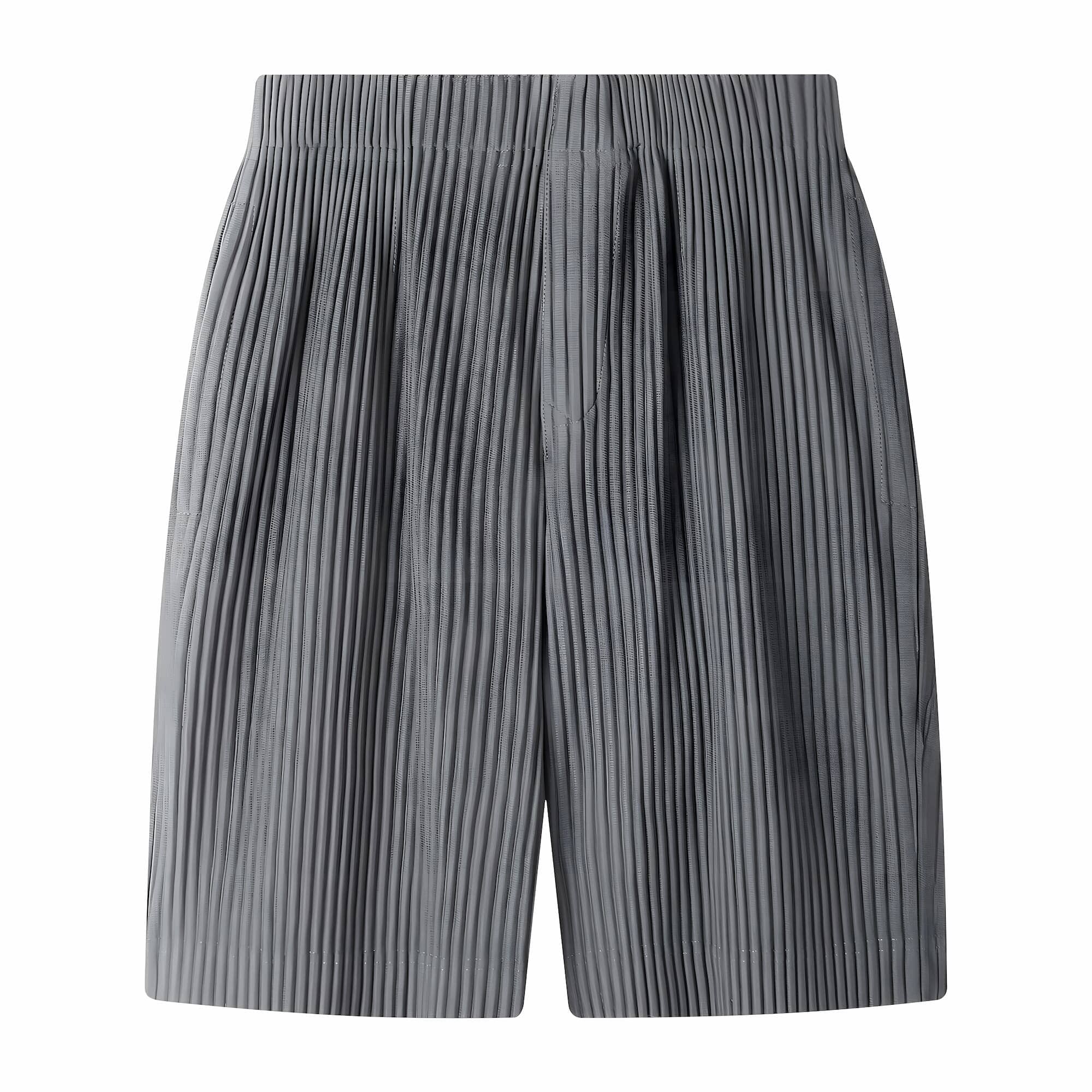 The Franco Pleated Shorts VOIR Dark Gray S 