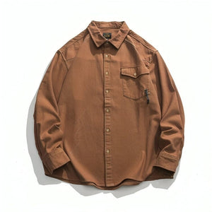 The Percival Loose Fit Shirt VOIR Brown XS 