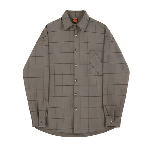 The Trenton Plaid Shirt 0 VOIR Studios Khaki S 