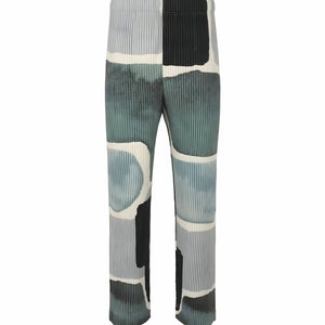 The Valerius Printed Pleated Pants VOIR Grey S 