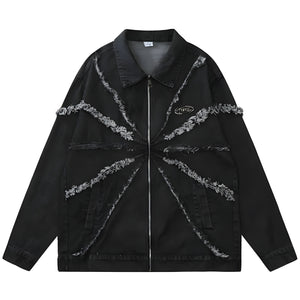 The Ashcroft Denim Oversized Jacket VOIR Black S 