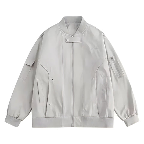 The Drifter Oversized Cargo Jacket VOIR White XS 