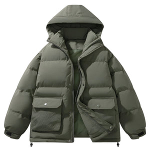 The Raeburn Hooded Winter Puffer Jacket VOIR Army Green 3XS 