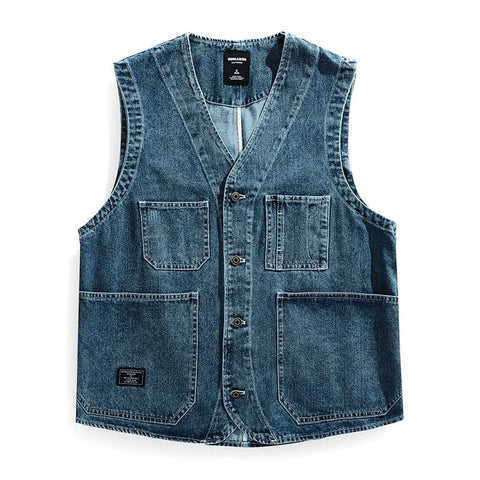 The Roark Denim Vest VOIR Blue XS 