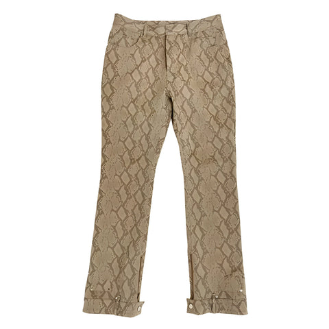 The Marius Loose Fit Faux Snakeskin Pants VOIR 