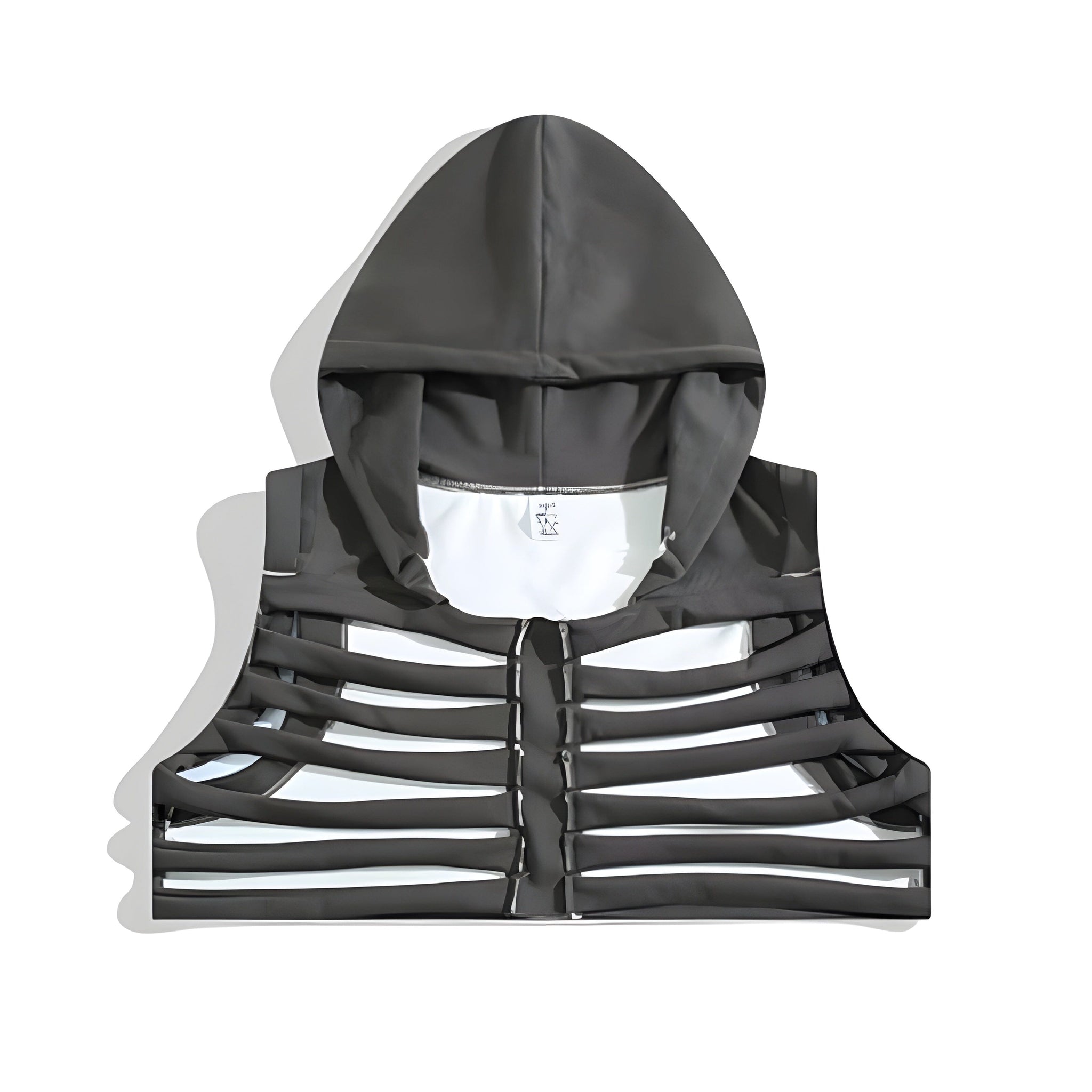 The Arcanum Cropped Hooded Vest VOIR Grey 