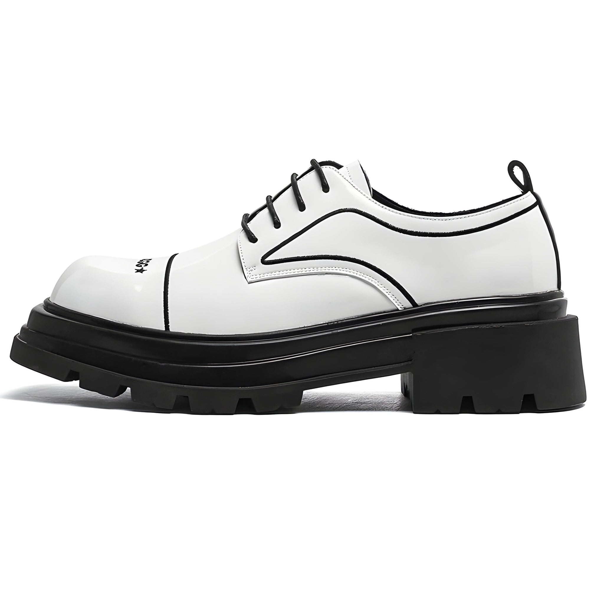 The Nero Platform Leather Oxfords VOIR White EU 38 / US 5 