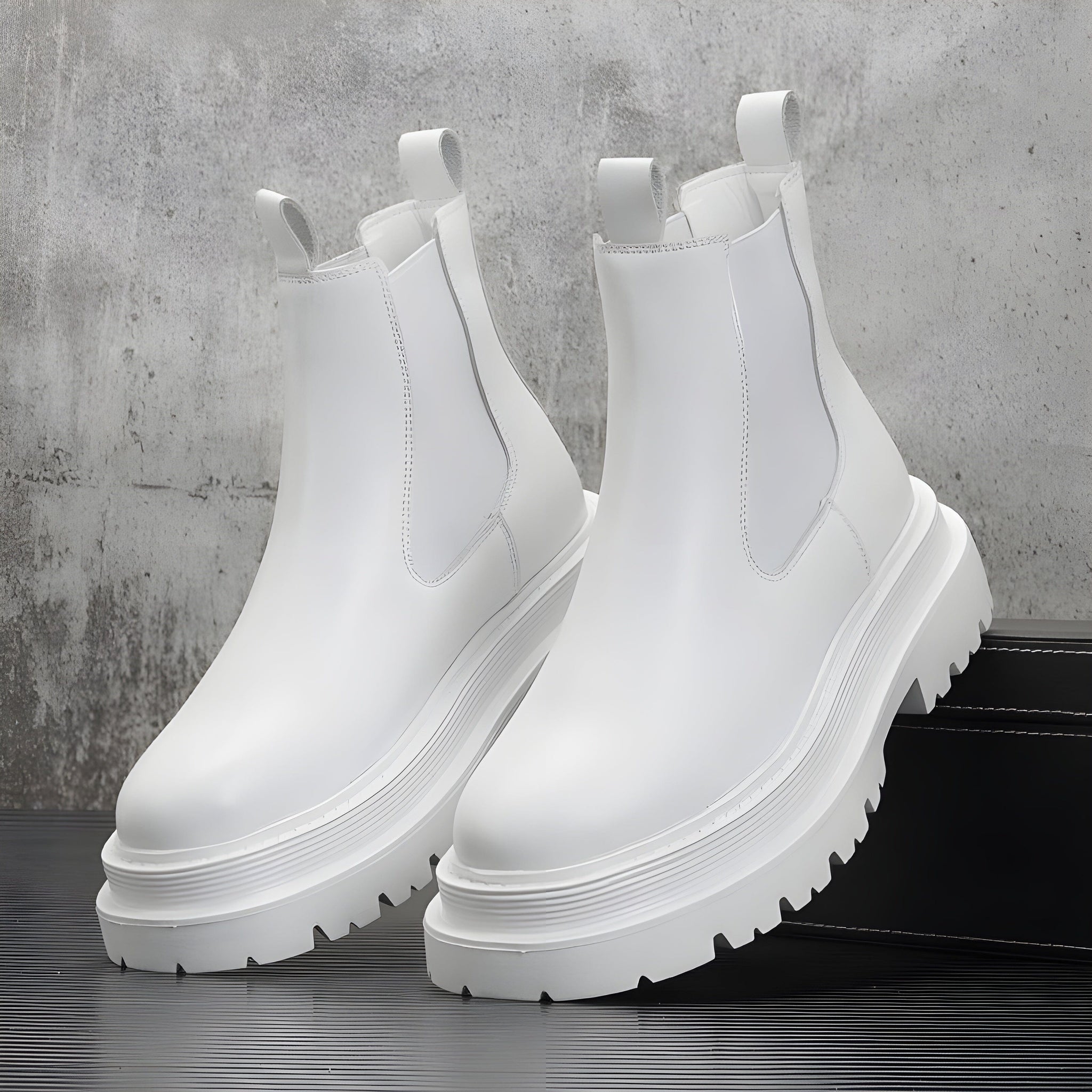 The Tiberius Platform Ankle Boots VOIR White EU 38 / US 5 