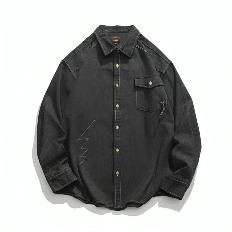 The Percival Loose Fit Shirt VOIR Black XS 