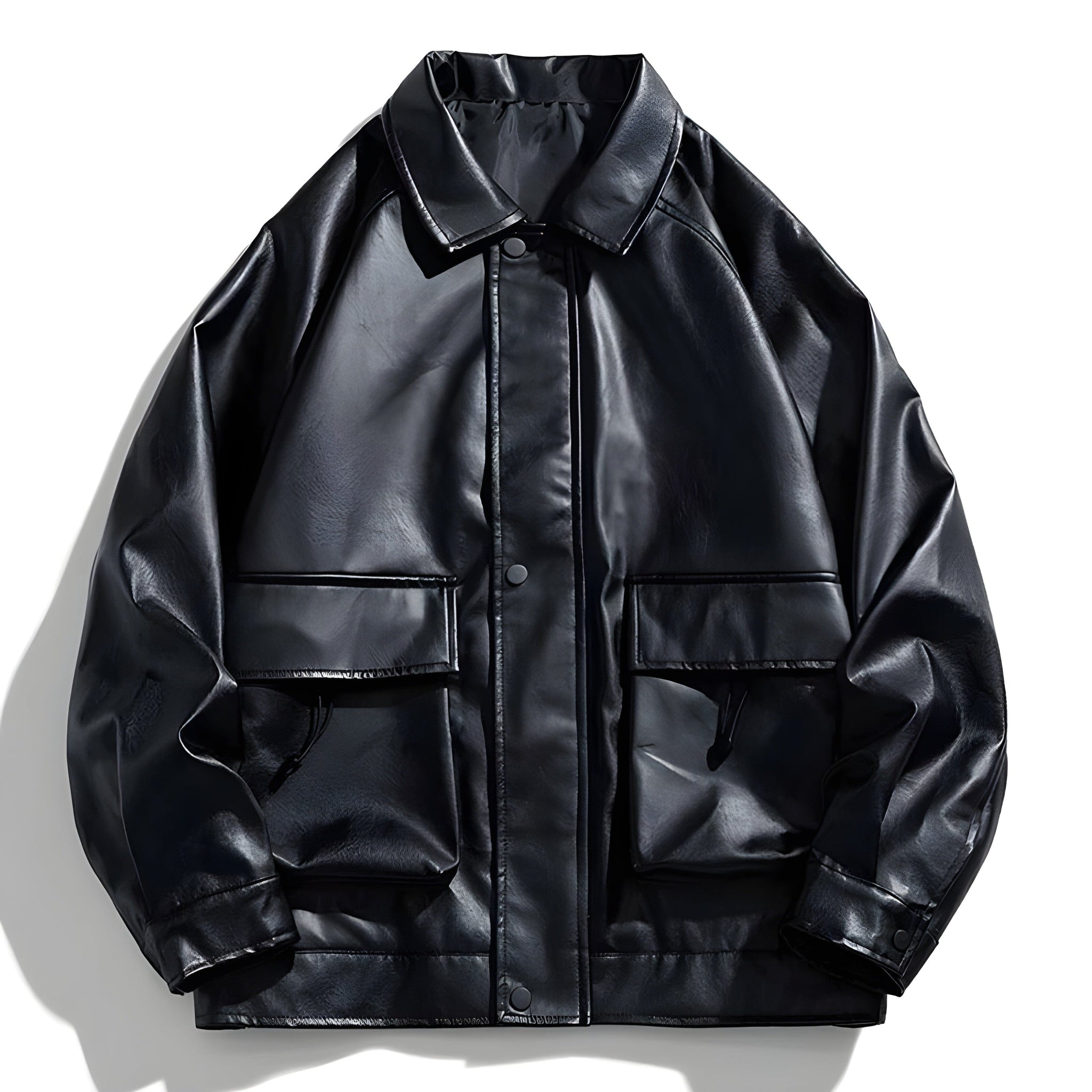 The Leocadia Leather Zip Jacket VOIR Black S 