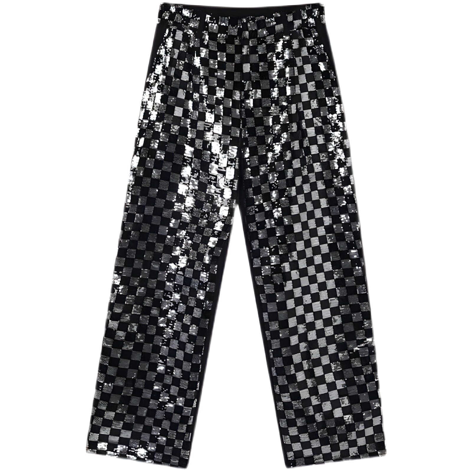 The "Microcheck" Loose Fit Sequin Dress Suit Pants 0 VOIR S 