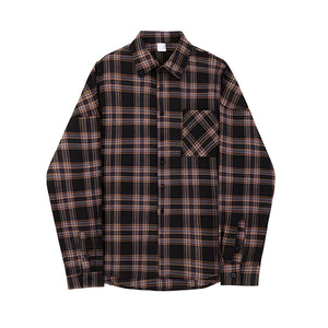 The "Bradley" Loose Fit Plaid Shirt 0 VOIR Studios 