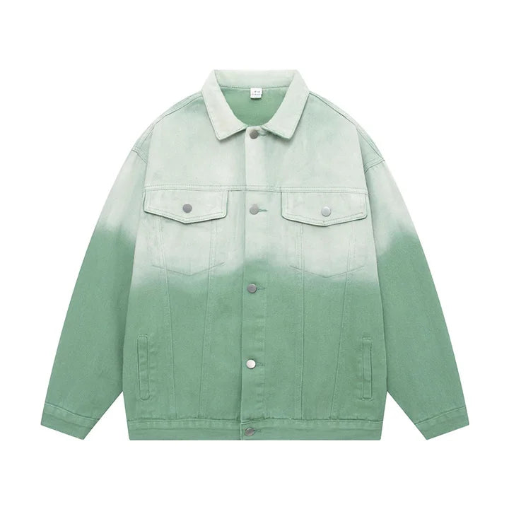 The "Caelus" Gradient Oversized Jacket VOIR Green XS 