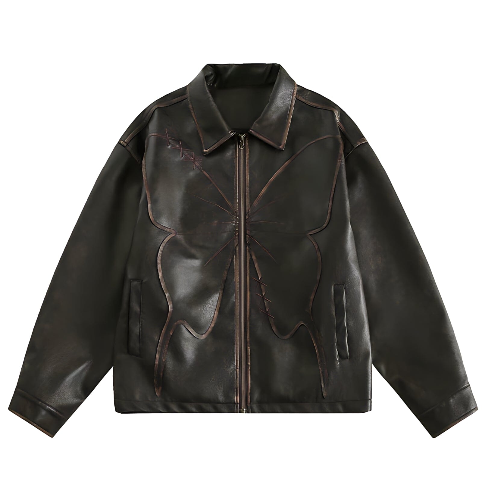 The "Emilian" Leather Oversized Jacket VOIR S 