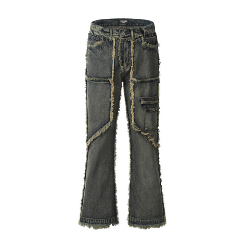 The "Ignatius" Loose Fit Distressed Denim Pants VOIR XXS 