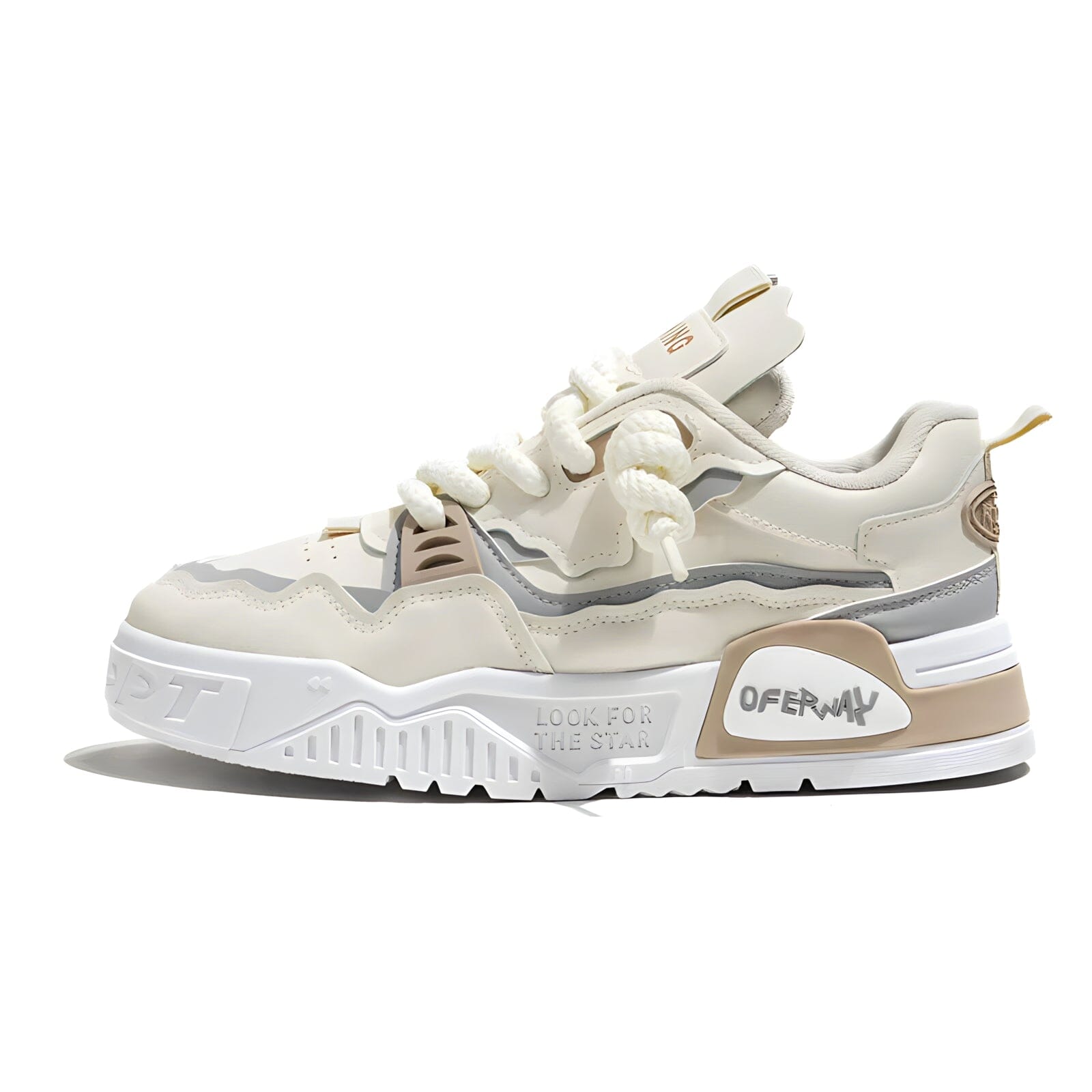 The "Vinci" Laced Athletic Trainers VOIR Beige EU 39 / US 7 