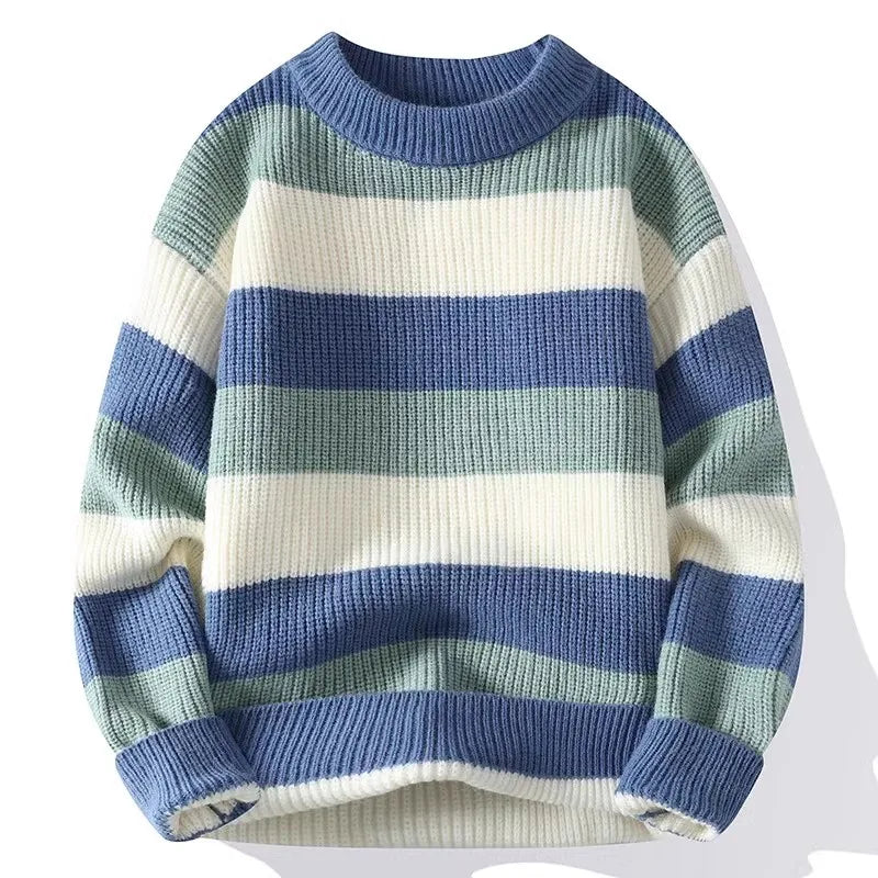 The Sinclair Oversized Striped Sweater VOIR Blue XS 