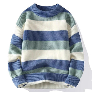 The Sinclair Oversized Striped Sweater VOIR Blue XS 