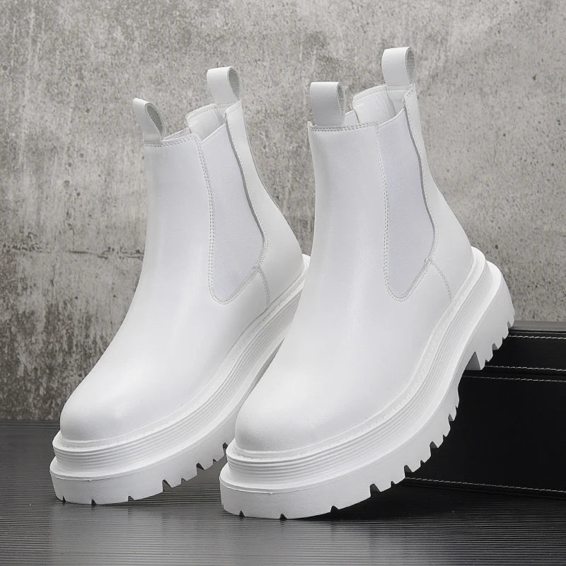 The "Tiberius" Platform Boots VOIR White EU 38 / US 5 