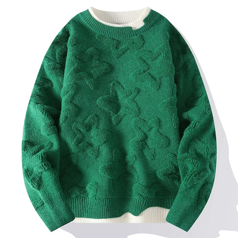 The Star Oversized Sweater VOIR Green XS 