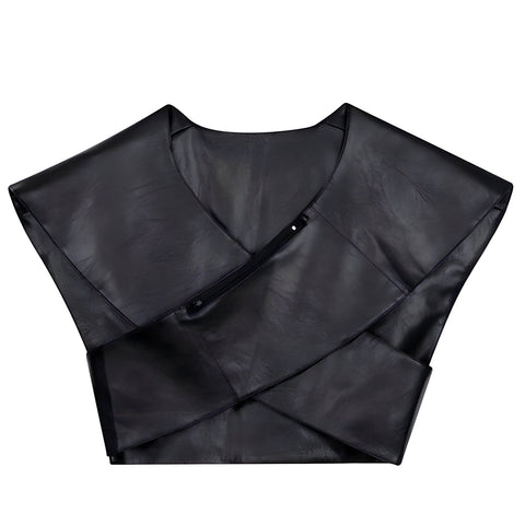 The "Xavier" Faux Leather Vest 0 VOIR Studios 