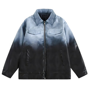 The "Flavian" Gradient Denim Jacket VOIR XS 