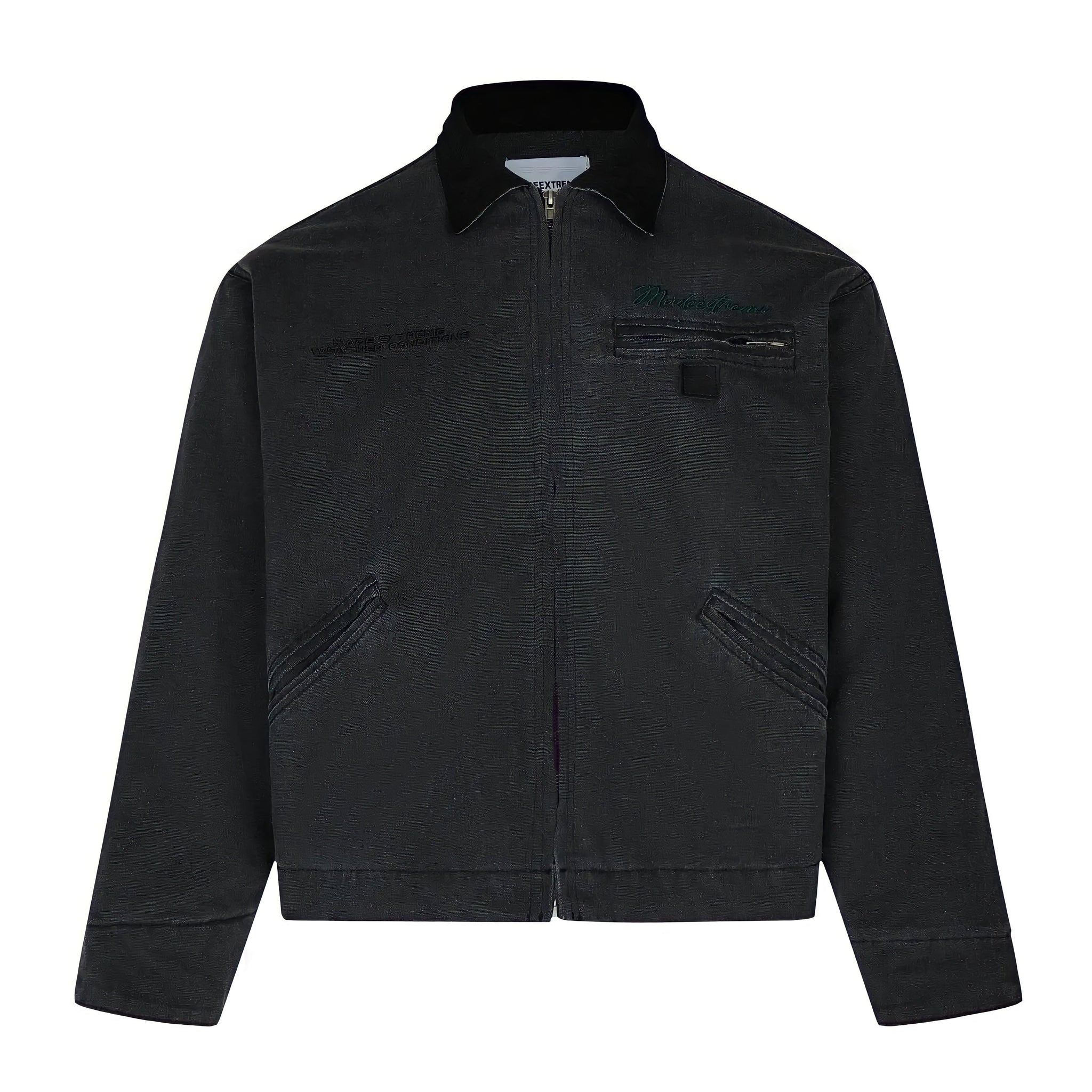 The "Patagonia" Cropped Embroidered Jacket VOIR Black S 