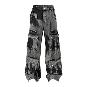 The "Severin" Loose Fit Denim Pants VOIR Gray XXS 