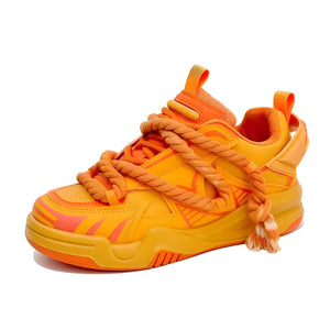 The "Artemis" Laced Athletic Trainers VOIR Orange Eu 39 / US 6 