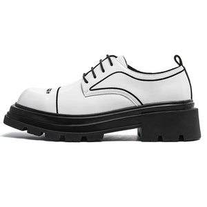 The "Nero" Platform Leather Oxfords VOIR White EU 38 / US 5 