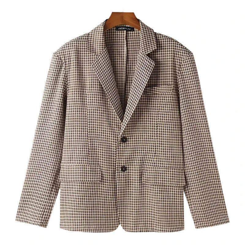 The Bowen Loose Fit Plaid Blazer VOIR XS 