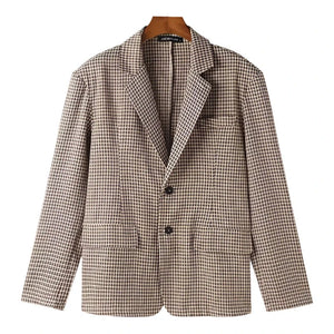 The Bowen Loose Fit Plaid Blazer VOIR XS 