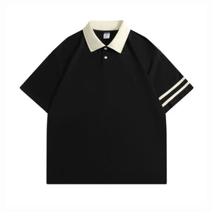 The Orson Short Sleeve Polo Shirt VOIR Black XL 