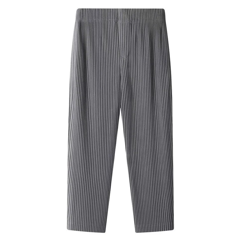 The "Tristen" Pleated Casual Pants VOIR Dark Gray 2XL 